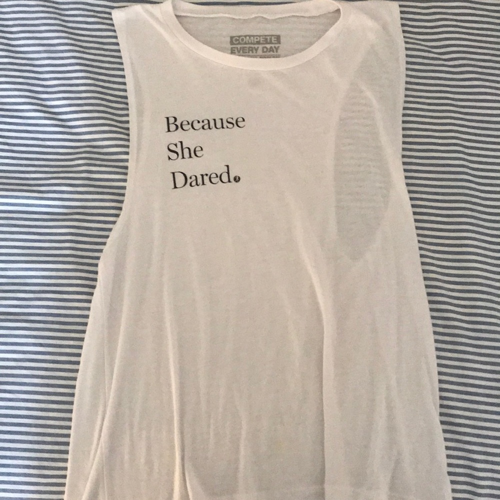 Because She Dared tank top